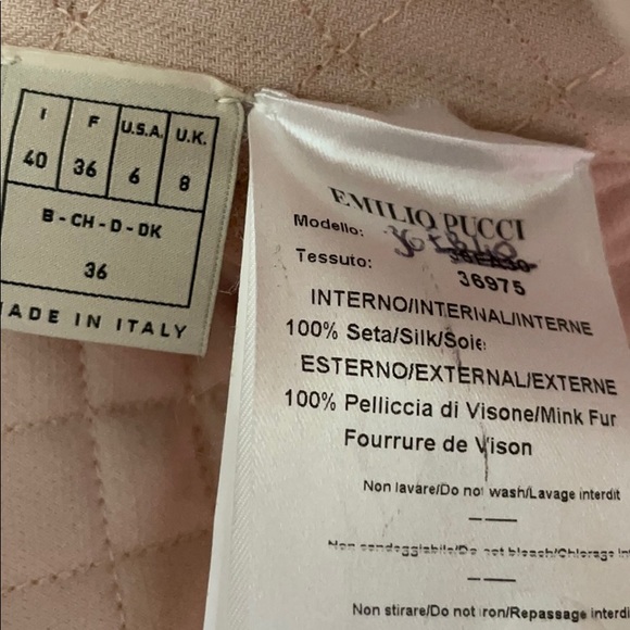 Emilio Pucci rabbit fur Moto Jacket - Picture 8 of 8